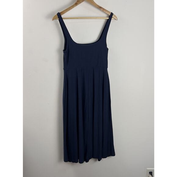 Beyond Yoga Featherweight At The Ready Square Neck Dress in Navy Size Medium - Picture 4 of 8